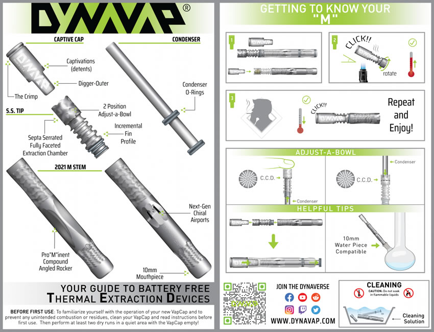 Prirucnik vaporizatora DynaVap M2021
